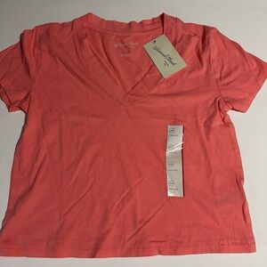 Universal Thread Pink Crop Fitted T-Shirt